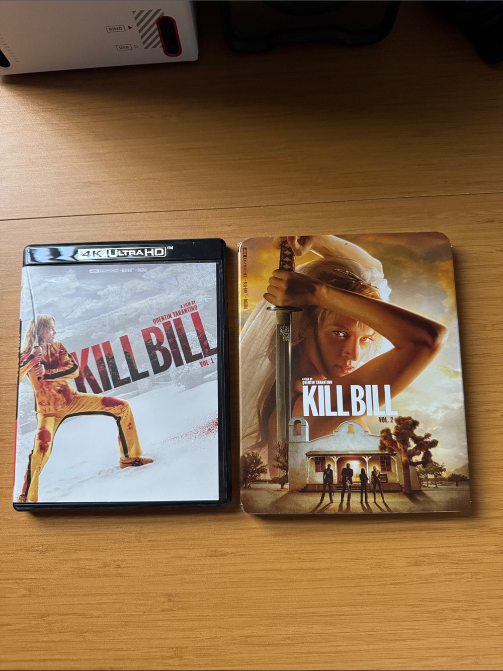 Kill Bill 1 & 2  Tarantino Movie collection 4k UHD - NEW & Sealed  & Used